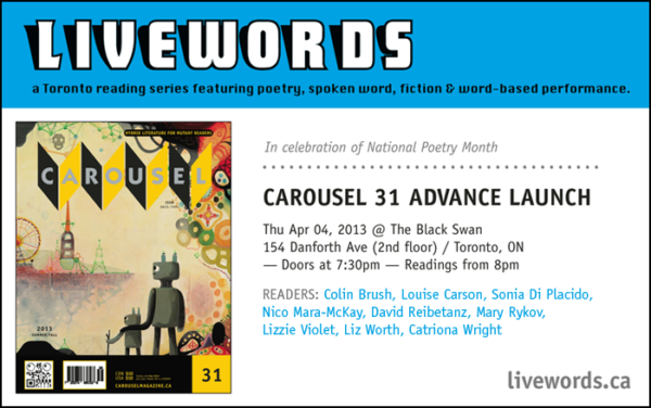 Livewords, Carousel Launch April 2013