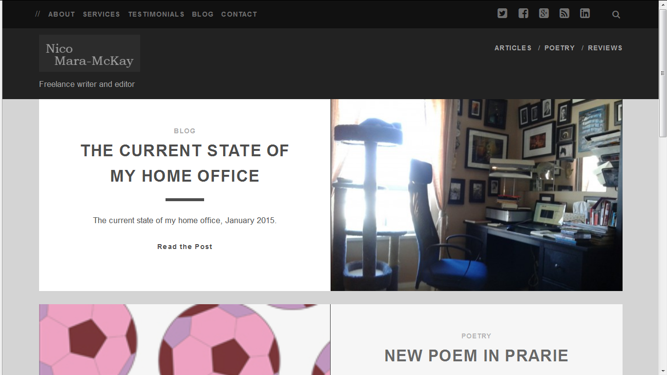 New site design, February 2015