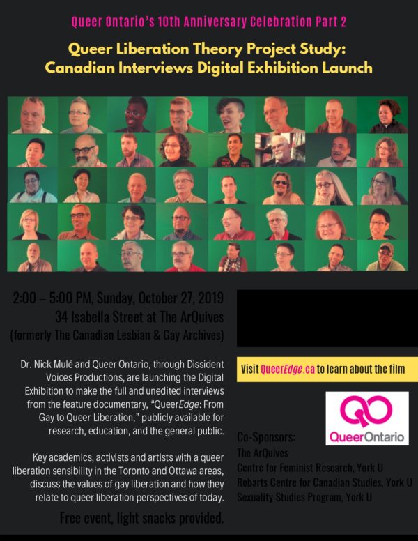 Queer Liberation Theory Project event poster