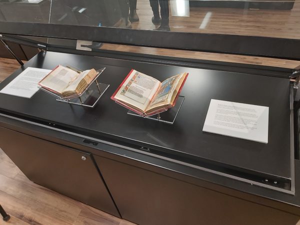 Open exhibition case from Illuminating Life