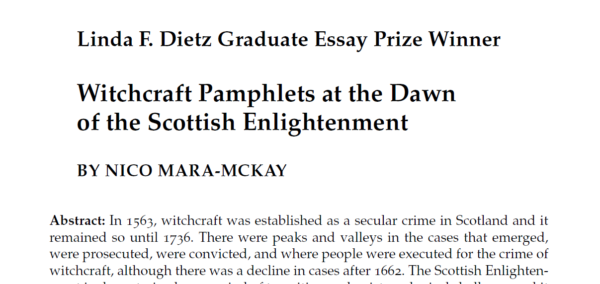 Screenshot of article title